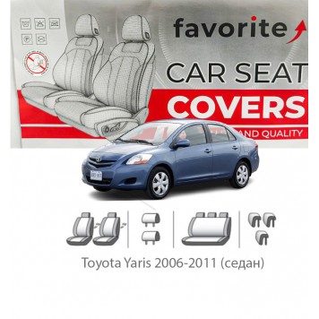 Чохли модельні Toyota Yaris 2006-2011 (седан)