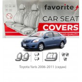 Чохли модельні Toyota Yaris 2006-2011 (седан) 