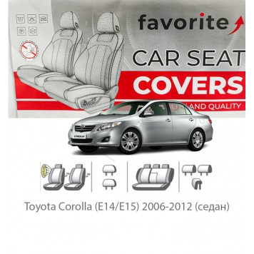 Чохли модельні Toyota Corolla (E14/E15) 2006-2012 (седан)