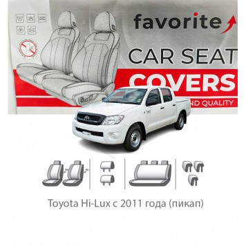 Чохли модельні Toyota Hi-Lux з 2011 року (пікап)
