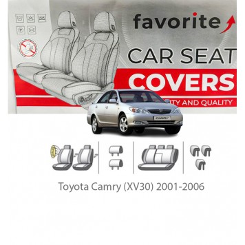Чохли модельні для Toyota Camry (XV30) 2001-2006