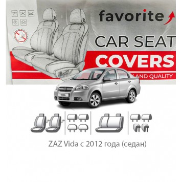 Чехлы модельные ZAZ Vida с 2012 года (седан)