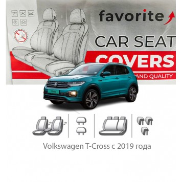Чехлы модельные Volkswagen T-Cross с 2019 года