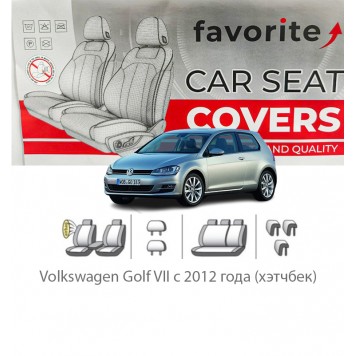 Чохли модельні Volkswagen Golf VII з 2012 року (хетчбек) 