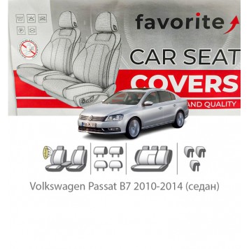 Чохли модельні Volkswagen Passat B7 2010-2014 (седан) 