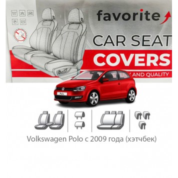 Чохли модельні Volkswagen Polo з 2009 року (хетчбек)