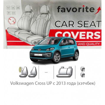 Чохли модельні Volkswagen Cross UP з 2013 року (хетчбек)