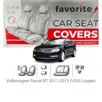 Чохли модельні Volkswagen Passat B7 2011-2015 (USA) (седан)