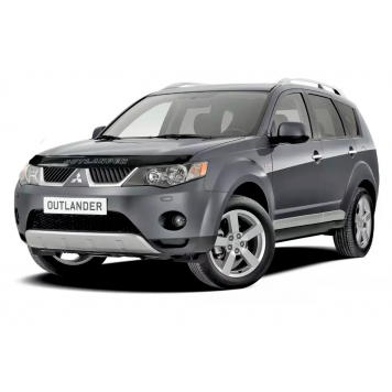 Дефлектор капота для Mitsubishi Outlander XL 2009-2012 (Рестайлинг)-2