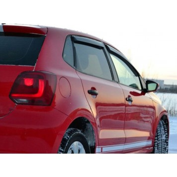 Ветровики для Volkswagen Polo 2010-2017 года-1