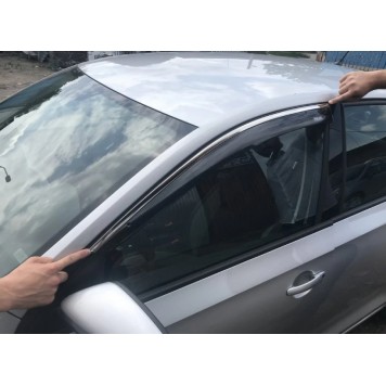 Ветровики для Skoda Rapid с 2012 года-1