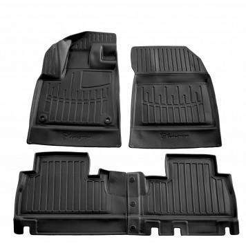 Килимки в салон PEUGEOT Rifter (2018) CITROEN Berlingo III (2018) OPEL Combo E (2018) TOYOTA ProAce City (2019) (without armrest) 3D Line