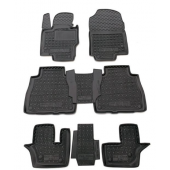 Автомобільні килимки в салон для Mercedes X 167 (GLS- class) (7місць) (2019>)