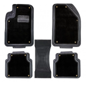 Килимки в салон універсальні текстиль/гума All Seasons (чорні)