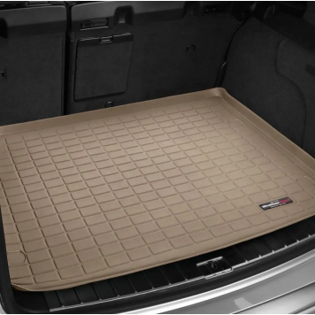 Автомобильный коврик в багажник бежевый для авто с 3 рядом сидений Land Rover Range Rover Sport 2015 года - Weathertech-2