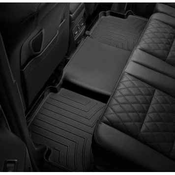 Килимки в салон Subaru XV 2017- з бортиком, чорні, задні - Weathertech-1