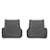 Килимки в салон чорні Audi A6 2012- з бортиком задні - Weathertech