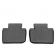 Килимки в салон Lexus IS 2013-, з бортом, задні - Weathertech