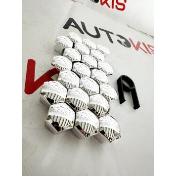 Ковпачки на болти гайки 19 мм (хром)-1