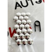 Ковпачки на болти гайки 17 мм (хром) Ковпачки на болти гайки 17 мм (хром)