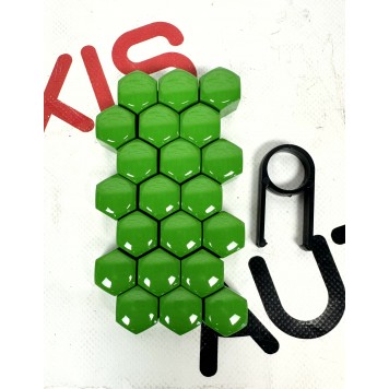 Ковпачки на болти гайки 17 мм (зелені)