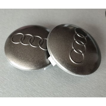 Колпачки на диски универсальные 60-58 мм графит Audi