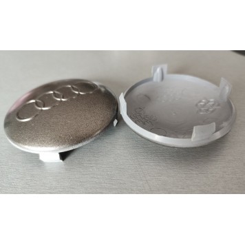 Колпачки на диски универсальные 60-58 мм графит Audi-1