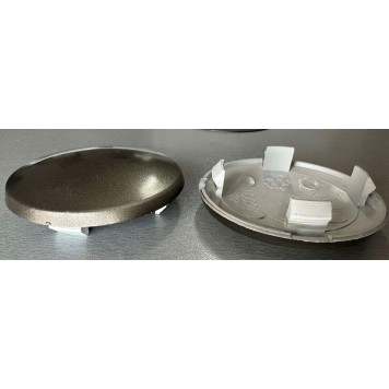 Колпачки на диски универсальные 68-57 мм графит опуклые-3