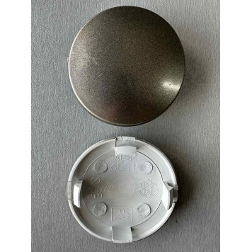 Колпачки на диски универсальные 68-57 мм графит опуклые-1