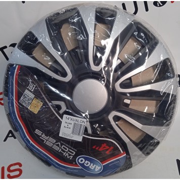 Колпаки на колеса Argo Avalone Silver Black R14-1