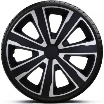 Колпаки на колеса ARGO TENZO Silver & Black R16