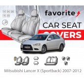 Чехлы модельные Mitsubishi Lancer X (Sportback) 2007-2012 (Хэтчбек)