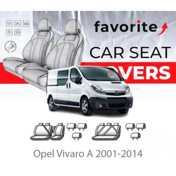 Чехлы модельные Opel Vivaro A 2001-2014