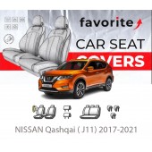 Чехлы модельные NISSAN Qashqai ( J11) 2017-2021 Чехлы модельные NISSAN Qashqai ( J11) 2017-2021