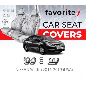 Чехлы модельные NISSAN Sentra 2016-2019 (USA)