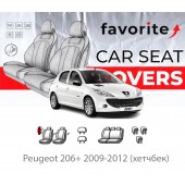 Чохли модельні Peugeot 206+ 2009-2012 (хетчбек)  Чохли модельні Peugeot 206+ 2009-2012 (хетчбек)