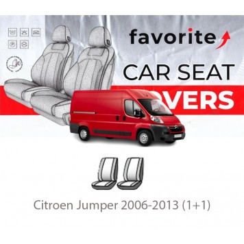 Чехлы модельные Citroen Jumper 2006-2013 (1+1)