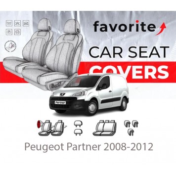 Чехлы модельные Peugeot Partner 2008-2012