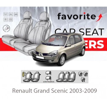 Чохли модельні Renault Grand Scenic 2003-2009