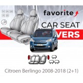 Чохли модельні Citroen Berlingo 2008-2018 (2+1)  Чохли модельні Citroen Berlingo 2008-2018 (2+1)