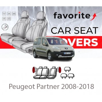 Чехлы модельные Peugeot Partner 2008-2018