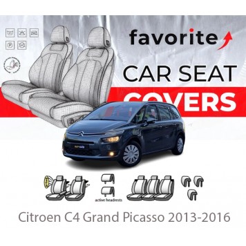 Чехлы модельные Citroen C4 Grand Picasso 2013-2016