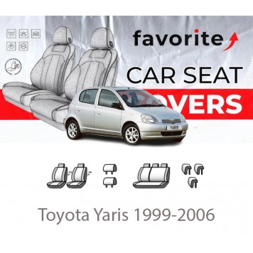 Чохли модельні Toyota Yaris 1999-2006