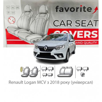 Чохли модельні Renault Logan MCV з 2018 року (універсал)