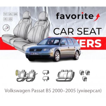 Чохли модельні Volkswagen Passat B5 2000–2005 (універсал)