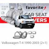 Чохли модельні Volkswagen T-4 1990-2003 (2+1)