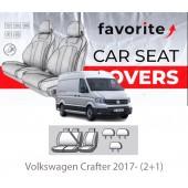 Чохли модельні Volkswagen Crafter 2017- (2+1)
