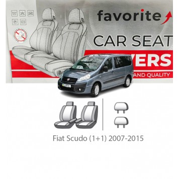 Чохли модельні Fiat Scudo (1+1) 2007-2015
