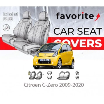 Чехлы модельные Citroen C-Zero 2009-2020 (хэтчбек)