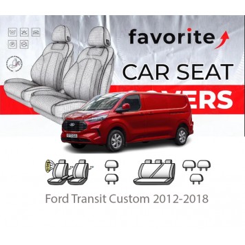 Чохли модельні Ford Transit Custom 2012-2018
